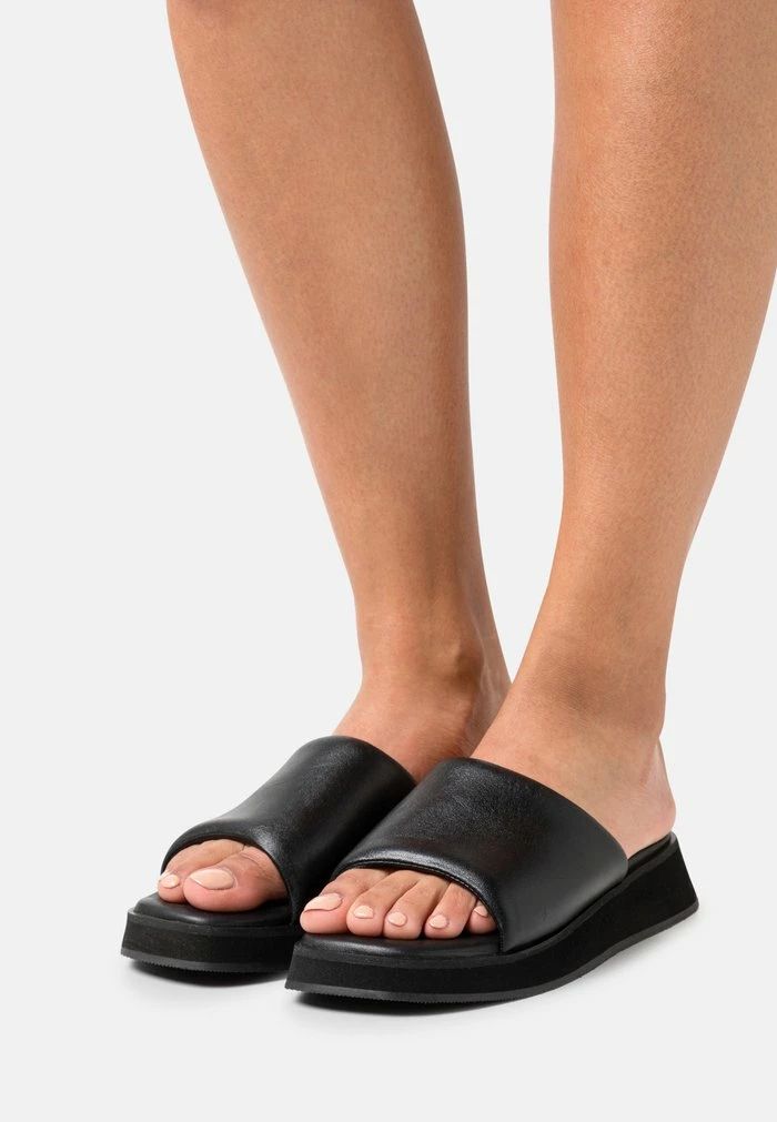 Zign LEATHER - Mules - Black 3 Zign LEATHER - Mules - Black