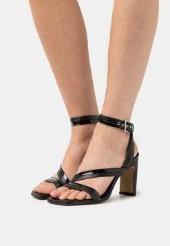 Zign LEATHER - High Heeled Sandals - Black