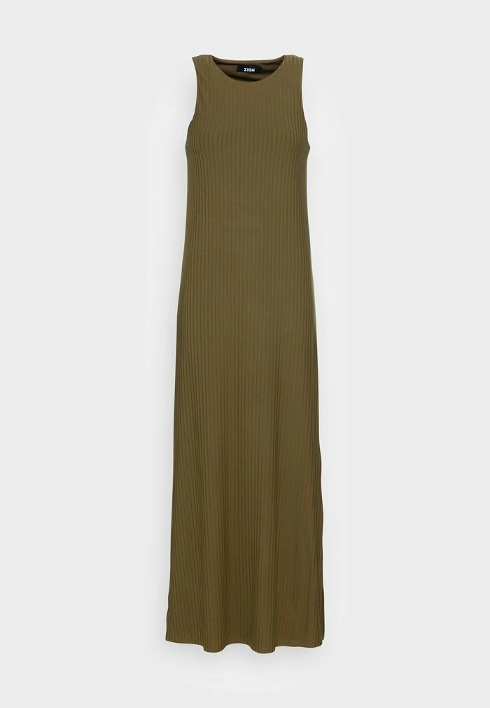 Zign RACER COLUMN MAXI DRESS - Maxi Dress - Khaki 6 Zign RACER COLUMN MAXI DRESS - Maxi Dress - Khaki - Image 4