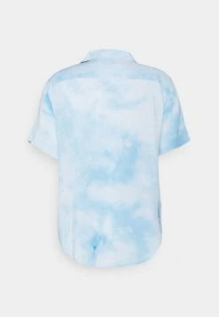 Zign UNISEX - Button-down Blouse - White/light Blue -Zign 092a53d217484cc3b51e45fb073dbf9b