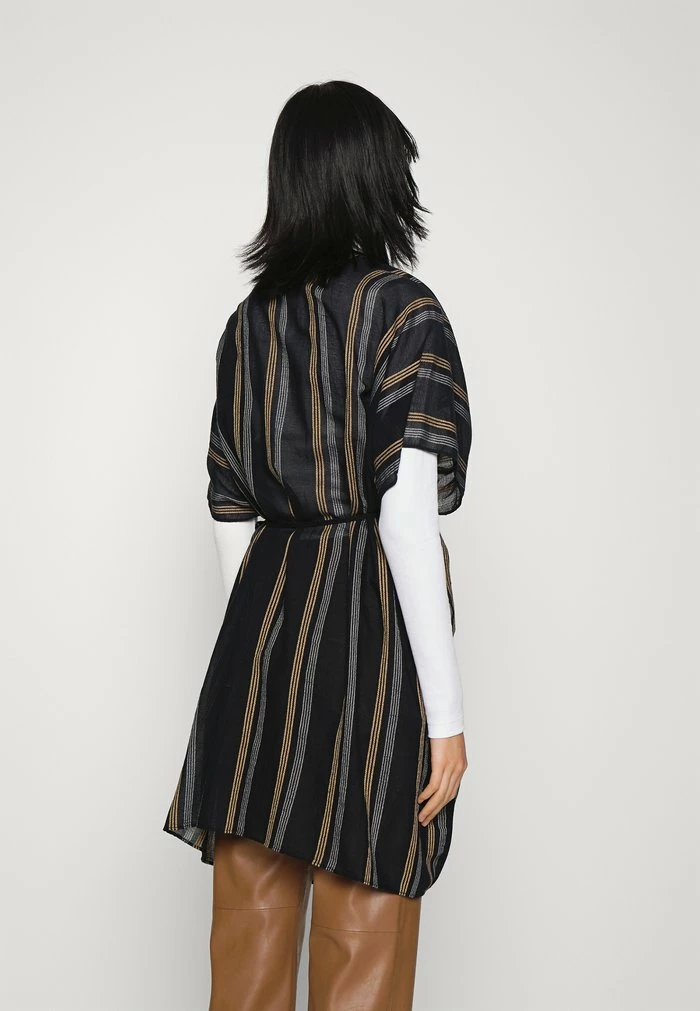 Zign SUMMER BEACH CAPE - Cardigan - Black/camel 5 Zign SUMMER BEACH CAPE - Cardigan - Black/camel - Image 3