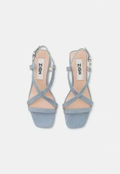 Zign LEATHER - Sandals - Light Blue -Zign 0baa931c8887492aa523be3cc8c896d1