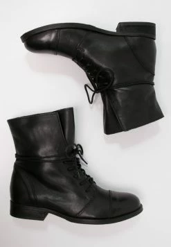 Zign Lace-up Ankle Boots - Black 11 Zign Lace-up Ankle Boots - Black -Zign 0c2bd905badd4c8594be78a5aa537c76