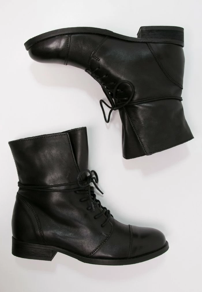 Zign Lace-up Ankle Boots - Black 5 Zign Lace-up Ankle Boots - Black - Image 3