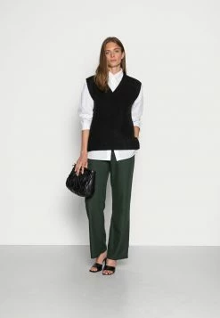 Zign ALPACA WOOL BLEND VEST - Jumper - Black -Zign 0f04ee0ce90349998074a330520f9a09