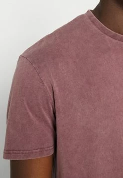 Zign 2 PACK - Basic T-shirt - Black/bordeaux -Zign 0f4945a27d9b43c2974343812bb11e6f