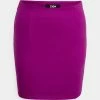 Zign Mini Bodycon Skirt With Rounded Cut Out - Mini Skirt - Purple -Zign 10be9343ddf24d27a0ddba416555dbbd