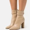 Zign LEATHER - Classic Ankle Boots - Beige