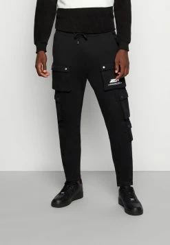 Zign MULTI POCKET CARGO - Tracksuit Bottoms - Black
