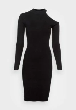 Zign OPEN SHOULDER DRESS - Jumper Dress - Black -Zign 15143756a4c2437fb0e51af810e7fd2e