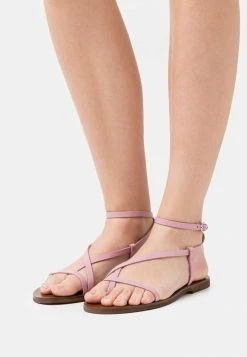 Zign T-bar Sandals - Light Pink