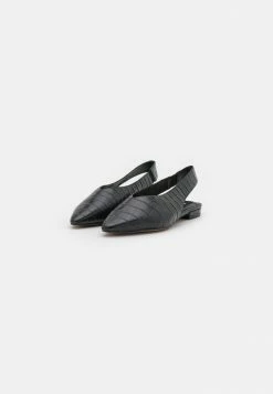 Zign LEATHER - Slingback Ballet Pumps - Black 10 Zign LEATHER - Slingback Ballet Pumps - Black -Zign 18e932d9c0954134a8c583fbb37e9ebf