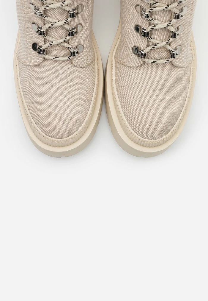 Zign Platform Ankle Boots - Off White 8 Zign Platform Ankle Boots - Off White - Image 6