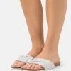 Zign T-bar Sandals - Light Grey