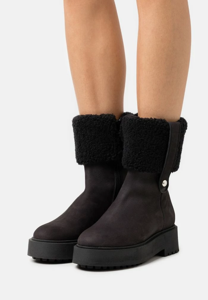 Zign LEATHER - Platform Ankle Boots - Black 3 Zign LEATHER - Platform Ankle Boots - Black