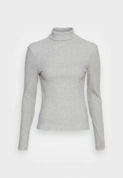 Zign RECOVER PERKINNECK LONGSLEEVE - Long Sleeved Top - Grey -Zign 1a4c8a123b5e4e12b0ddd1b1a9b97f20