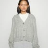 Zign Cardigan - Mottled Grey -Zign 1b7061ef83534eccb60181a97491cea6