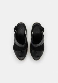 Zign LEATHER - Espadrilles - Black -Zign 1c713eba1a0d4edebdbb294c1d9956f6