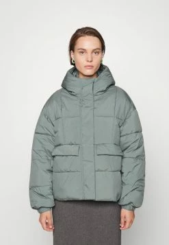 Zign SHORT OVERSIZE PUFFER - Winter Jacket - Dark Green