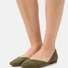 Zign LEATHER - Ballet Pumps - Olive -Zign 1d5737bfde6e4f14832a0d6b2c5ac66b