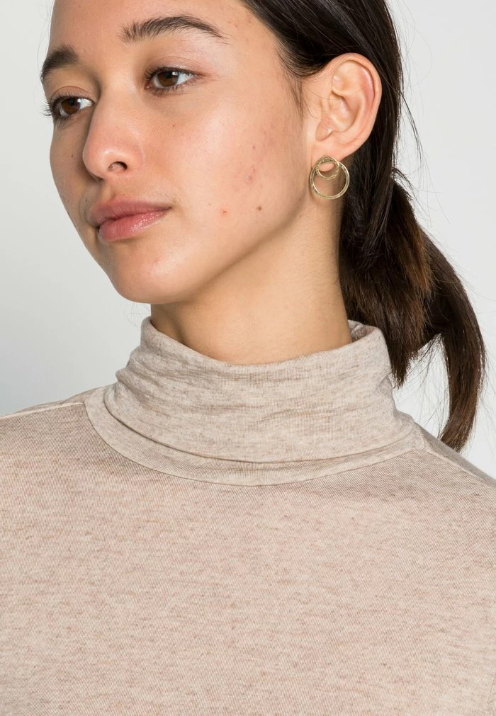 Zign TENCEL WOOL MIX - Long Sleeved Top - Light Brown 7 Zign TENCEL WOOL MIX - Long Sleeved Top - Light Brown - Image 5