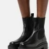 Zign LEATHER - Platform Ankle Boots - Black -Zign 1eba22de243e49bfbf79b821ca07b9bb