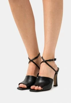 Zign LEATHER - High Heeled Sandals - Black