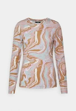 REDEZIGN MARBLE PRINT LONGSLEEVE - Long Sleeved Top - Light Brown -Zign 23248b664fe14678bcbe716b0fb74bf3