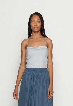 Zign MERCERIZED STRAP - Top - Light Grey