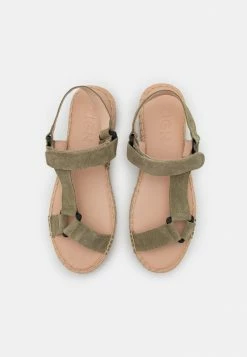 Zign LEATHER - Espadrilles - Khaki -Zign 24b4ab18ba9546f7b3d2334da621a482