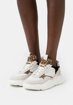 Zign LEATHER - Trainers - White/brown/black