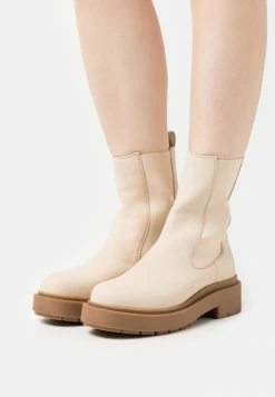 Zign LEATHER - Platform Ankle Boots - Beige