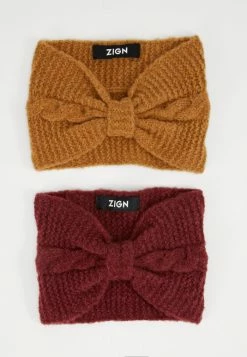 Zign 2 PACK - Ear Warmers - Nude/bordeaux