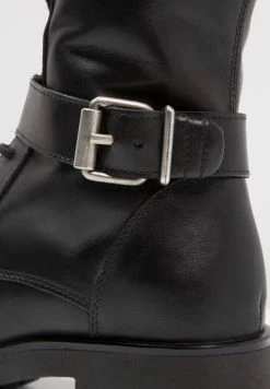 Zign Cowboy/biker Ankle Boot - Black -Zign 2e22d7f86d4e4cba86fbc5c24c5523a1