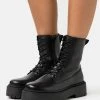 Zign Platform Ankle Boots - Black