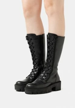 Zign LEATHER - Lace-up Boots - Black