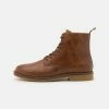 Zign LEATHER - Lace-up Ankle Boots - Cognac -Zign 30b3c4604e9747aaa353de08024abbb9
