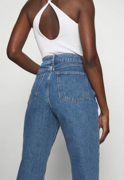 Zign Mom Fit Jeans - Straight Leg Jeans - Blue Denim -Zign 310769a4bdd34b5db8f93792c6b49c3d