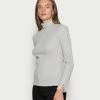 Zign RECOVER PERKINNECK LONGSLEEVE - Long Sleeved Top - Grey