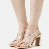 Zign LEATHER - High Heeled Sandals - Gold -Zign 33b51e8b707742288c76092badf63609