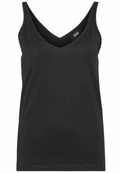 Zign V NECK CAMI - Top - Black -Zign 34aa18506cc64ddebe21e10abd0b79a9
