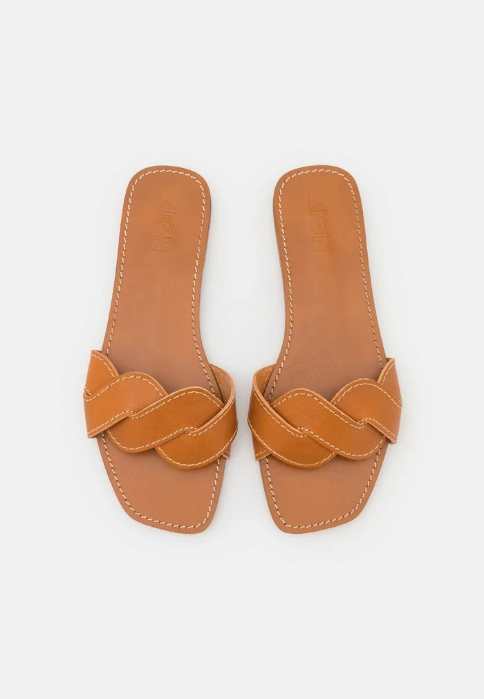 Zign LEATHER - Mules - Cognac 8 Zign LEATHER - Mules - Cognac - Image 6