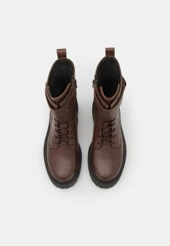 Zign LEATHER - Platform Ankle Boots - Brown -Zign 3817064952b4438495f2325164ffa6b7