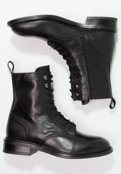 Zign Lace-up Ankle Boots - Black -Zign 39aa782303a447f6a29cd8770aca389e