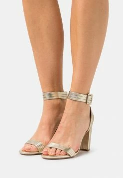 Zign LEATHER - High Heeled Sandals - Gold