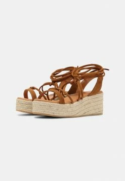 Zign Platform Sandals - Cognac -Zign 404313a2343c41dd87842469dbac77a3