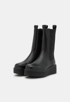 Zign LEATHER - Platform Boots - Black -Zign 4177480b29a54ce9974d8eb474645663