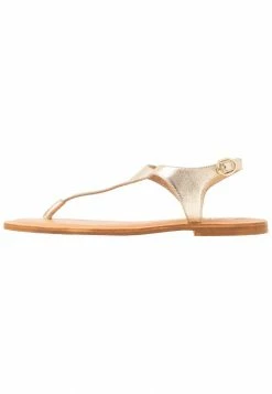 Zign LEATHER - T-bar Sandals - Gold -Zign 427b382182b6471e96aa71b12118e467