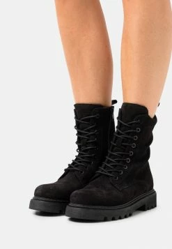 Zign LEATHER - Lace-up Ankle Boots - Black