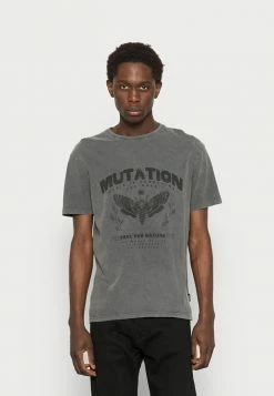 Zign MUTATION GRAPHIC T-SHIRT - Print T-shirt - Grey